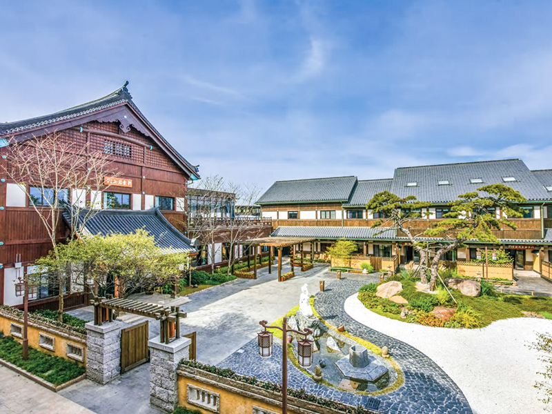 Tithe Aíochta Struchtúr Adhmaid In aice le Slender West Lake i Yangzhou