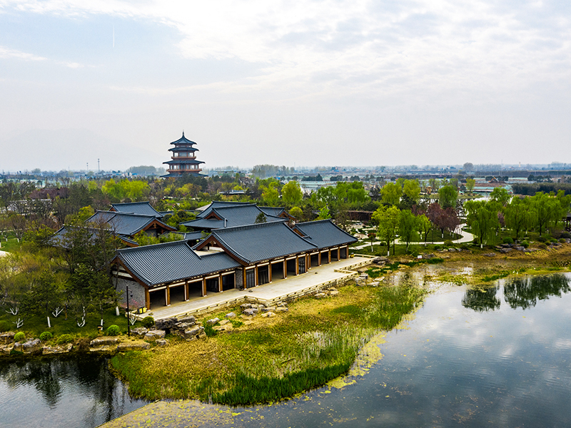 Foirgneamh Struchtúr Adhmaid Loch Xi'an Meibei